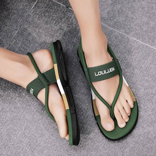 Shevalues New Summer Men Sandals Casual Flat