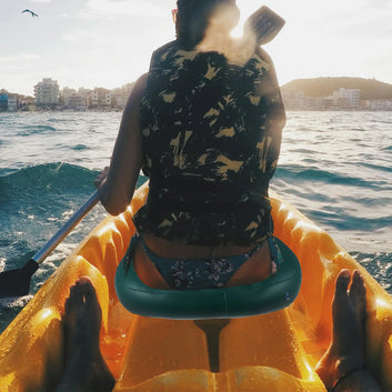Boat Inflatable Kayak Seat Cushion Water Rafting Boating Sit