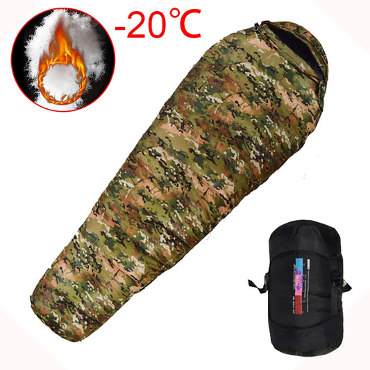 Very Warm White Duck Down Filled Adult Mummy Style